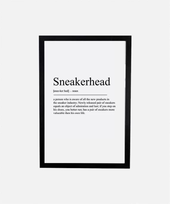 Minimalist poster with the word “Smile” in black text – cheerful wall art for bright, modern, and positive home or office decor.